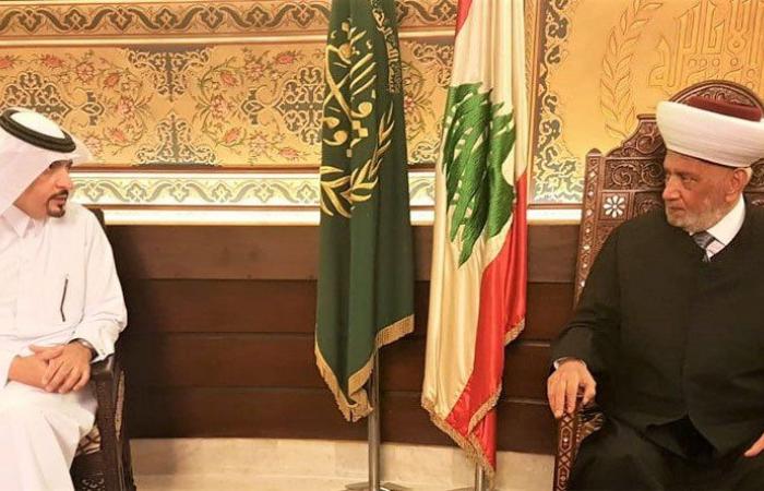 تعزيز التعاون بين مفتي الجمهورية وسفير قطر
