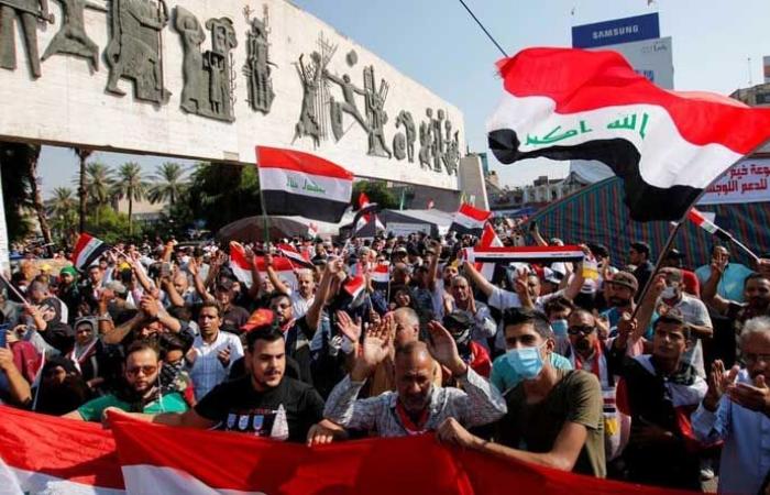 مقتل ناشط بطلق ناري وجرح 13 في تظاهرة بغداد