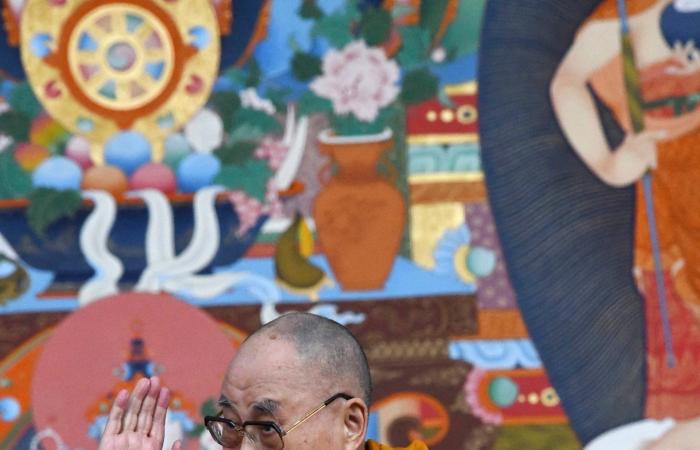 لوحة من مكعبات "روبيك" للدالاي لاما تعرض بمزاد