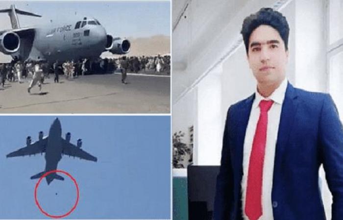 طبيب أفغاني فقد حياته بعد سقوطه من الطائرة الأمريكية – فيديو