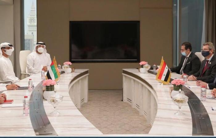 الإمارات وسوريا تتفقان على تعزيز التعاون الاقتصادي