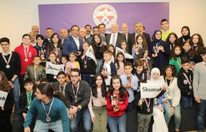 توزيع جوائز بطولة لبنان للشطرنج للفئات العمرية لعام 2023 في المنارة