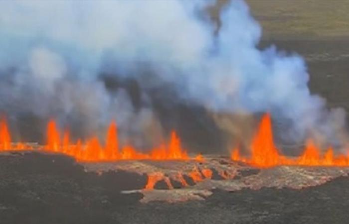 بالفيديو.. شاهدوا اللحظات الأولى لثوران بركان في أيسلندا
