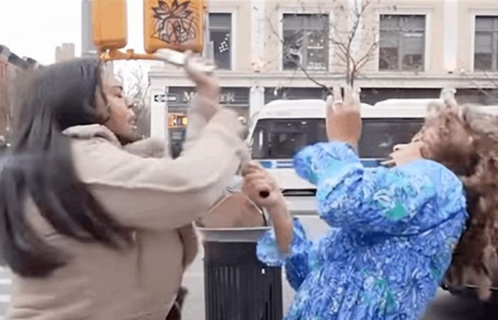 بالفيديو.. مراسلة تتعرض للضرب المبرح (فيديو)