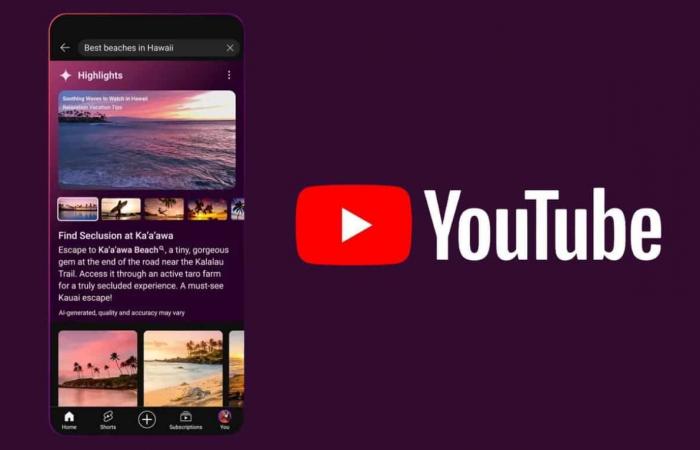 يوتيوب تختبر ميزة جديدة لعرض نتائج البحث مدعومة بالذكاء الاصطناعي