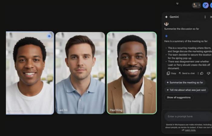 جوجل تطرح مساعدًا ذكيًا داخل Meet لتلخيص الاجتماعات