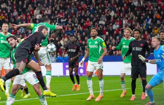 أبطال أوروبا: نيوكاسل يفلت منه الانتصار أمام ليفركوزن في اللحظات الأخيرة