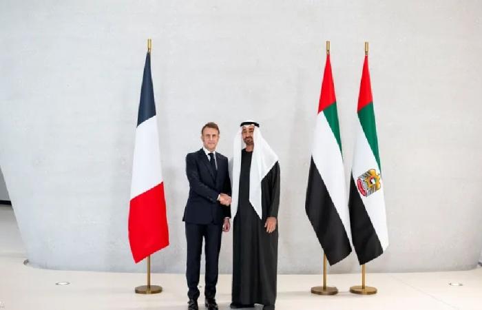 الشيخ محمد بن زايد يستقبل ماكرون في أبوظبي