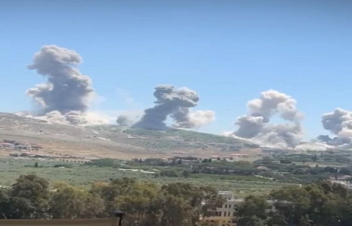 غارات إسرائيلية عنيفة تضرب جنوب لبنان! (فيديو)