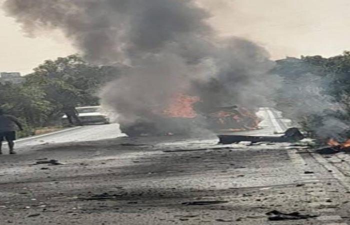 جريحان بالغارة على بريقع