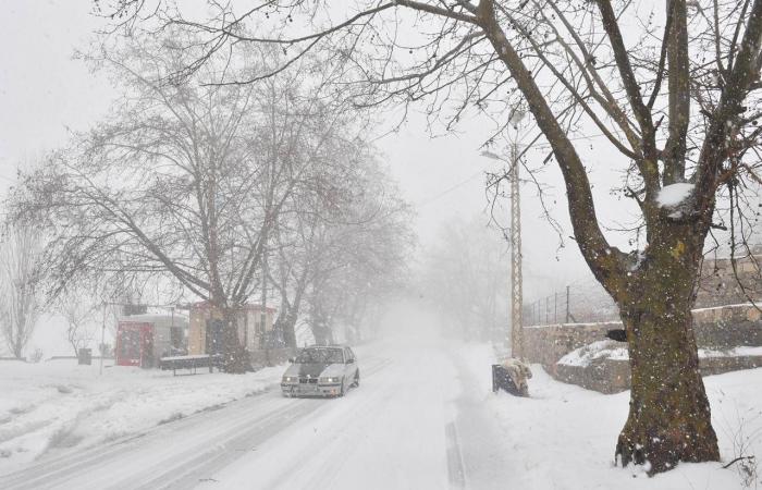 انحسار العاصفة الثلجية في بعلبك