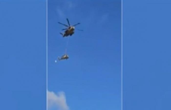 هوت فجأة... شاهدوا لحظة سقوط مروحيّة إسرائيليّة (فيديو)