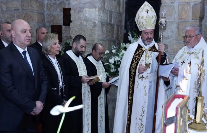 عون واللبنانية الأولى شاركا في قداس عيد القديس انطونيوس