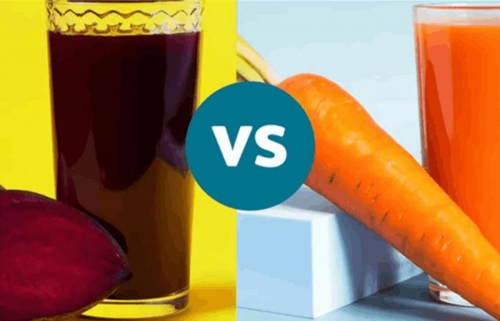 عصير الشمندر والجزر: مقارنة غذائية وفوائد صحية