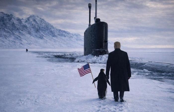 وزير البحرية الأميركية ينشر صورة جديدة لترامب مع بطريق