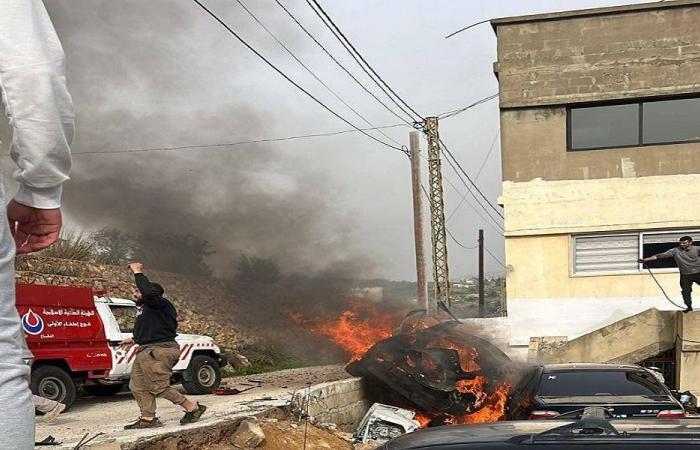 بالفيديو: لحظة استهداف عنصر من “الحزب” في صديقين