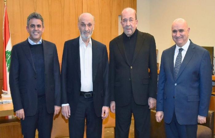 جعجع بحث مع البون في التطورات الانتخابية