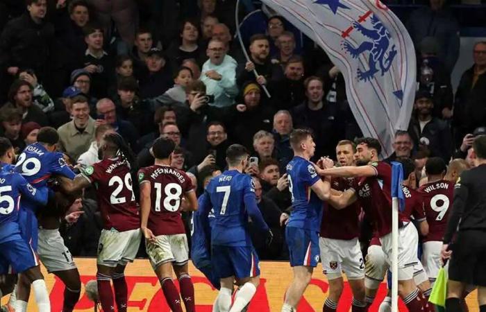 بسبب شجار جماعي.. غرامة ضخمة على تشيلسي ووست هام