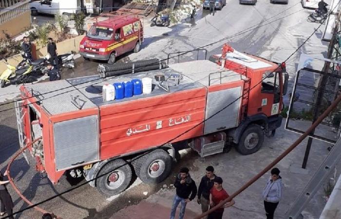 عناصر من الدفاع المدني محاصرون تحت الأنقاض