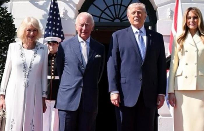 أمام خلية نحل.. "أحاديث وضحكات" بين الملك تشارلز وميلانيا ترامب (فيديو)