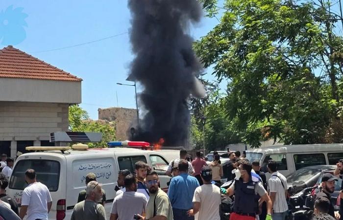 استهداف “فان” في صيدا