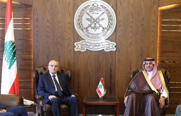 وزير الدفاع استقبل السفير السعودي في زيارة تعارف