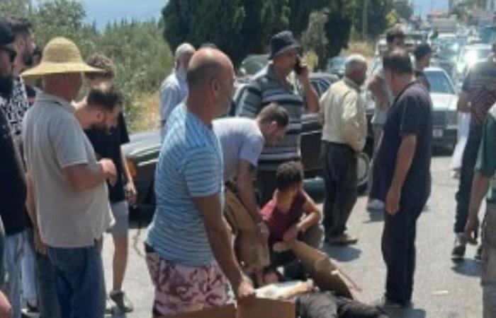 جريحان في حادث صدم على طريق الضنية – طرابلس