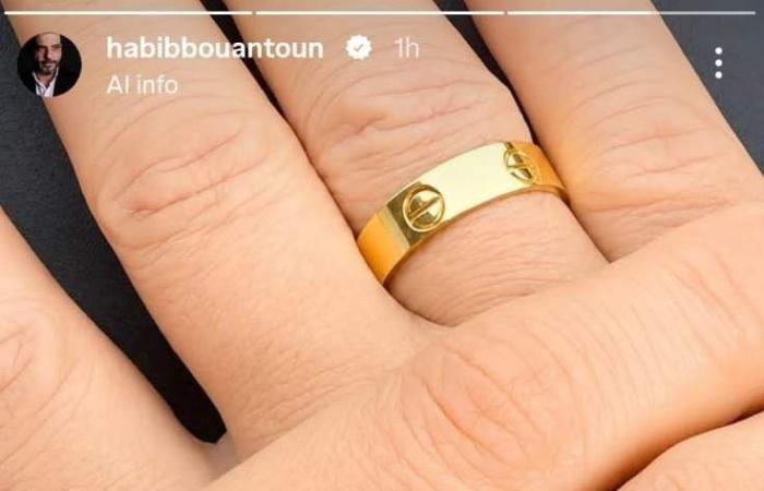 بالصورة... إرتباط حبيب بو أنطون رسميّاً بملكة الجمال السوريّة رنيم إسحاق