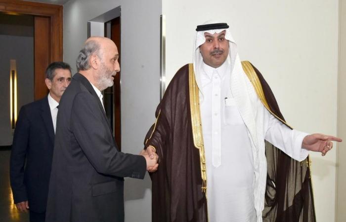 جعجع يبحث مع السفير السعودي الأوضاع في لبنان والمنطقة