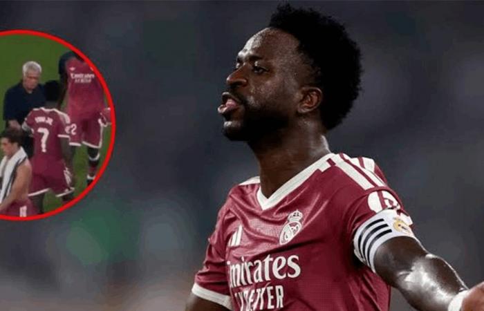 لقطة مثيرة للجدل بين فينيسيوس ومورينيو بعد خسارة ريال مدريد