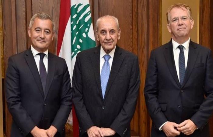 بري يبحث تطورات لبنان مع سفيري الدنمارك وتركيا ووزير العدل الفرنسي