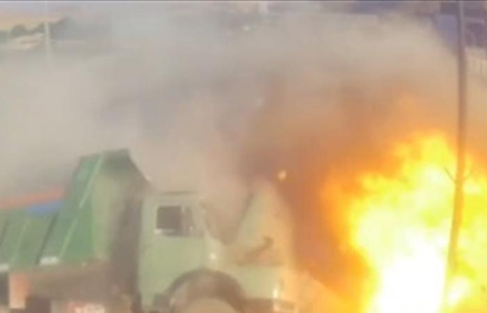 مقتل 11 شخصاً بانفجار صهريج بنزين عند مدخل سنندج الإيرانية