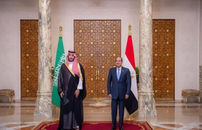 السيسي يستقبل ولي العهد السعودي الثلاثاء لبحث تعزيز العلاقات