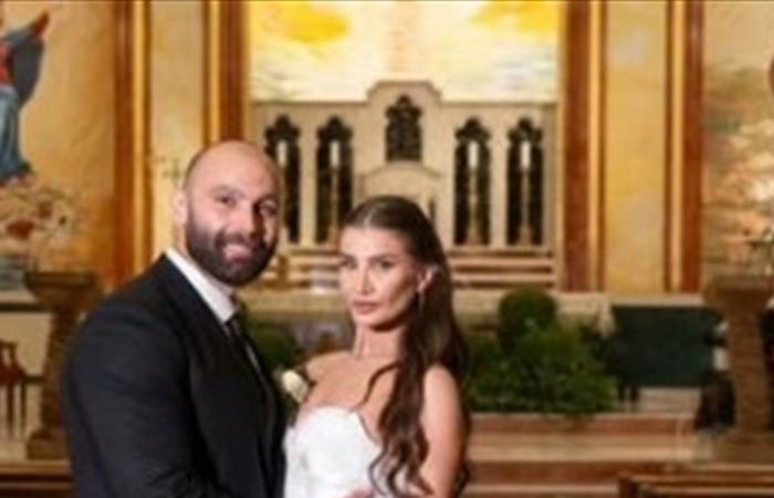 مراسلة الـ«أم تي في» رنين إدريس تحتفل بزفافها من تييري متى