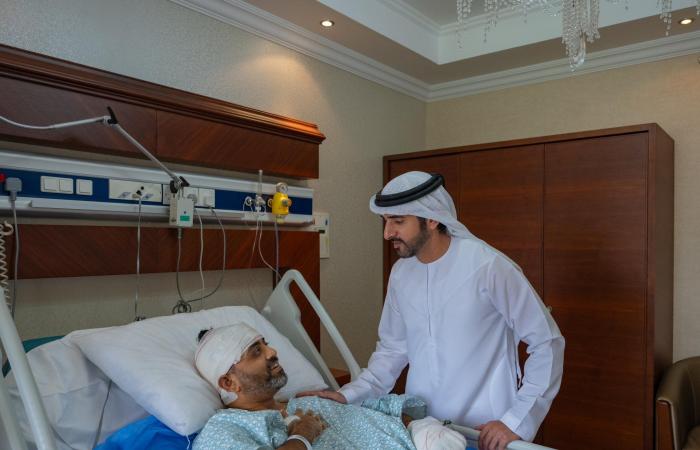 ولي عهد دبي يزور طيار “فلاي دبي”: جسّد أعلى درجات الشجاعة