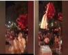 فيديو صادم لسقوط عروسين من فوق أرجوحة معلقة